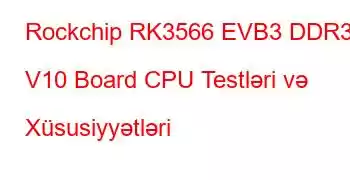 Rockchip RK3566 EVB3 DDR3 V10 Board CPU Testləri və Xüsusiyyətləri