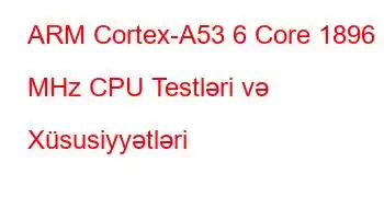 ARM Cortex-A53 6 Core 1896 MHz CPU Testləri və Xüsusiyyətləri