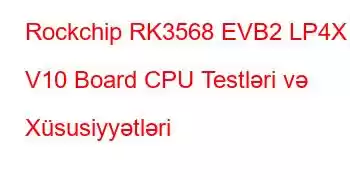 Rockchip RK3568 EVB2 LP4X V10 Board CPU Testləri və Xüsusiyyətləri