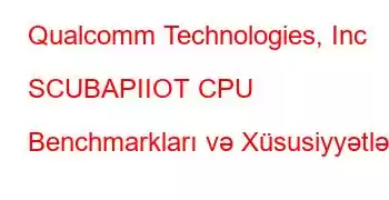 Qualcomm Technologies, Inc SCUBAPIIOT CPU Benchmarkları və Xüsusiyyətləri