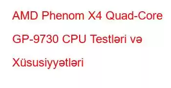 AMD Phenom X4 Quad-Core GP-9730 CPU Testləri və Xüsusiyyətləri