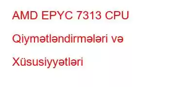 AMD EPYC 7313 CPU Qiymətləndirmələri və Xüsusiyyətləri